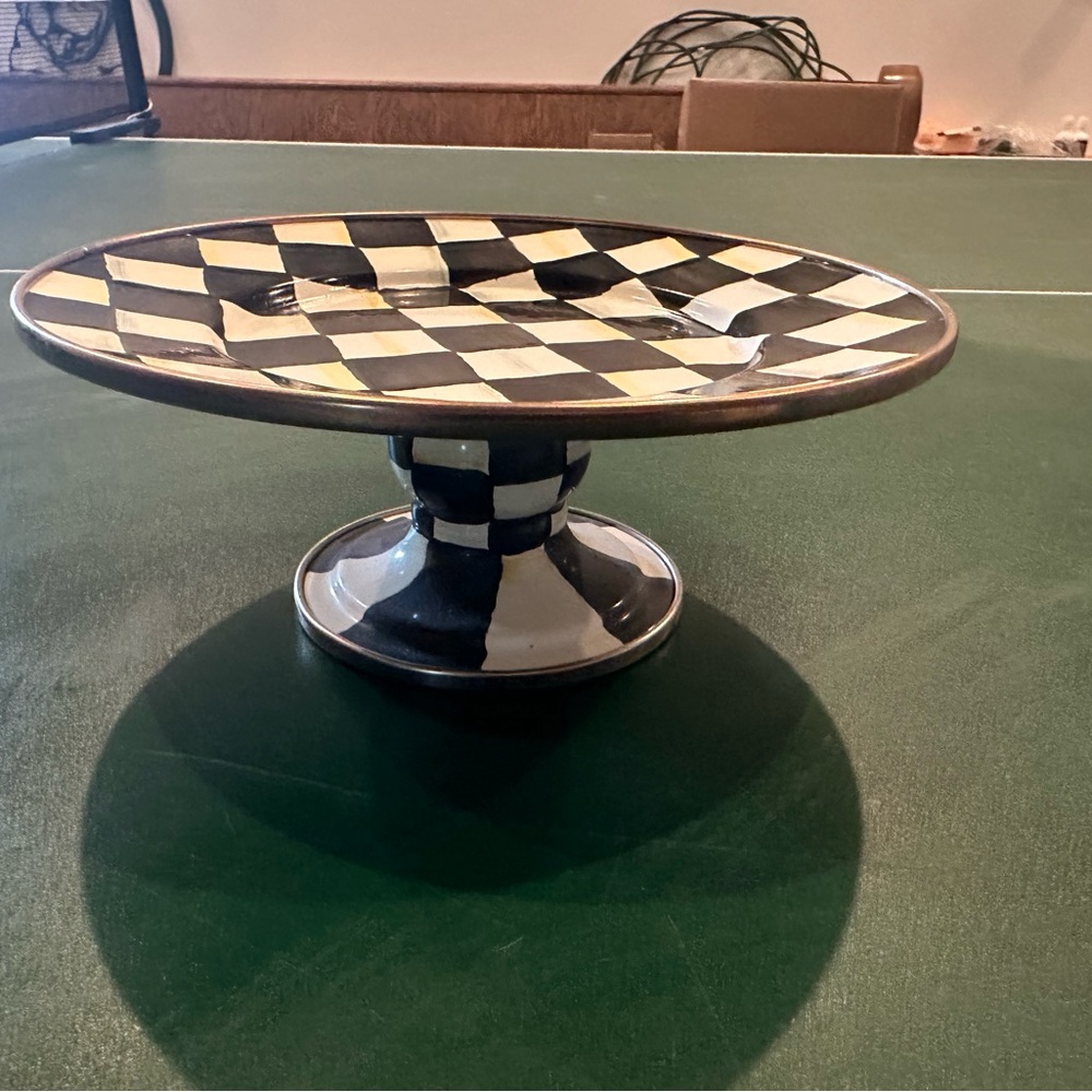 Mackenzie-Child’s mini country Checkered Cake Stand